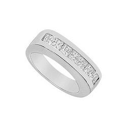 Mens Diamond Ring : 14K White Gold - 1.25 CT Diamonds