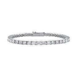 Diamond Tennis Bracelet : 18K White Gold - 5.00 CT Diamonds