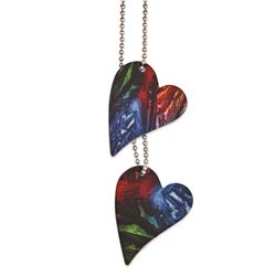 Stainless Steel Ardent Heart 24In Necklace