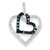 Image 1 : 14K WG Wht. & Bl. Dia Pendant