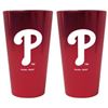 Image 1 : Philadelphia Phillies Lusterware Pint Glass - Set Of 2