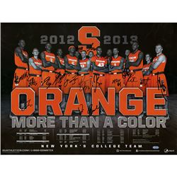 Syracuse University Basketball Team Signed Roster Lineup/Schedule 18X24 Photo (16 Signatures)