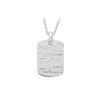 Image 1 : Faith 18 Inches Necklace with Diamond & Sterling Silver Rhodium Plate