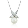 Image 1 : Butterfly White Pearl Pendant