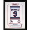 Image 1 : Andy Bathgate #9 Retired Number NY Rangers 14X20 Framed Collage W/ Nameplate