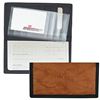 Image 1 : Edmonton Oilers Leather/Nylon Embossed Checkbook Cover