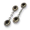 Image 1 : SS W/14Ky Onyx Earrings