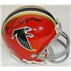 Image 1 : Andre Rison Signed Atlanta Falcons Throwback Red Riddell Mini Helmet W/Bad Moon
