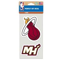 Miami Heat Set Of 2 Die Cut Decals