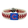 Image 1 : Chicago Cubs Baseball Bracelet - Classic Style