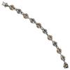 Image 1 : Sterling Silver W/14K 7.2 5In Link Bracelet