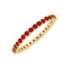 Image 1 : Ruby Eternity Bangle : 14K Yellow Gold - 10.00 CT TGW