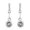 Image 1 : Simple Cubic Zirconia Drop Earrings