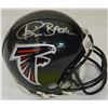 Image 1 : Andre Rison Signed Atlanta Falcons Black Riddell Mini Helmet W/Bad Moon