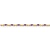 Image 1 : 14K Amethyst & Diamond Bracelet