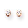 Image 1 : 14K 2.3Mm Round Stud Earring Mountings
