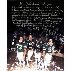 Joe Klecko Signed New York Jets Sack Exchange 16X20 Story Photo