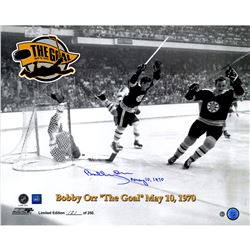 Bobby Orr Flying Goal 16X20 Photo W/ "May 10, 1970" Insc. (Orr Auth)