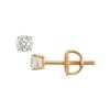 Image 1 : 14K Yellow Gold : Round Diamond Stud Earrings – 0.10 CT. TW.