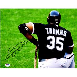 Frank Thomas Signed Chicago White Sox On Knee 11X14 Photo