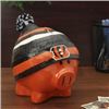 Image 1 : Cincinnati Bengals Piggy Bank - Large With Hat