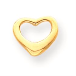 14K Floating Heart Necklace