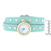 Image 1 : Mint Round Studded Wrap Watch