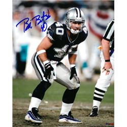 Bill Bates Signed Dallas Cowboys 8X10 Photo #40 (Navy Jersey)