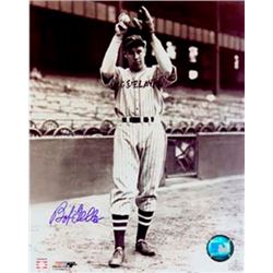 Bob Feller Signed Cleveland Indians 8X10 Vintage Sepia Photo (Wind-Up)