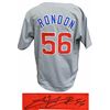 Image 1 : Hector Rondon Signed Grey Custom Jersey