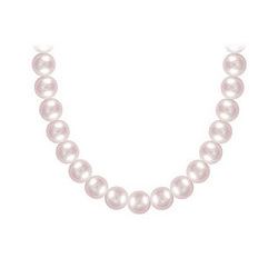 Akoya Cultured Pearl Necklace : 14K White Gold – 6 MM