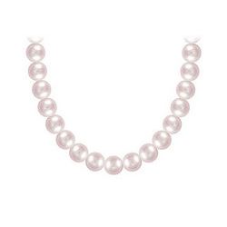 Akoya Cultured Pearl Necklace : 14K White Gold – 6 MM