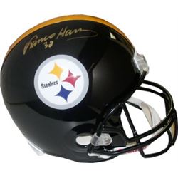 Franco Harris Signed Pittsburgh Steelers Full Size Replica Helmet #32 (Gold Sig)- JSA Hologram