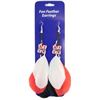 Image 1 : Nebraska Cornhuskers  Team Color Feather Earrings
