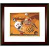 Image 1 : Charles Oakley Signed New York Knicks 8X10 Photo Custom Framed W/ Dennis Rodman