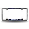 Image 1 : New England Patriots Chrome License Plate Frame