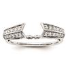 Image 1 : 14K White Gold Diamond Ring Guard