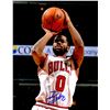 Image 1 : Aaron Brooks Signed Chicago Bulls Shooting Close Up 8X10 Photo W/Go Bulls