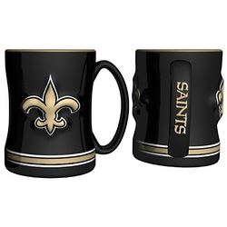 New Orleans Saints Coffee Mug - 14Oz Sculpted Relief