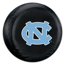 North Carolina Tar Heels Black Tire Cover - Standard Size - New Logo