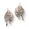 Image 1 : 14K White Gold & Rhodium Diamond Post Earrings