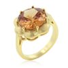 Image 1 : Champagne Floral Cocktail Ring