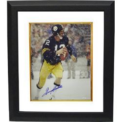 Terry Bradshaw Signed Pittsburgh Steelers 16X20 Photo Custom Framed In The Snow- JSA Hologram