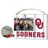 Image 1 : Oklahoma Sooners Clip It Weathered Logo Photo Frame