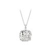 Image 1 : Cubic Zirconia and  Sterling Silver Rhodium Plated Necklace  - 16 Inch with 2 Extender