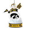 Image 1 : Iowa Hawkeyes Ornament - LED Snowman