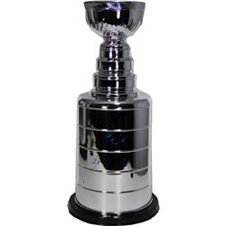 Mario Lemieux Signed 2' Replica Stanley Cup W/ "2X SC Champs" Insc.