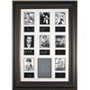 Image 1 : Paul Muni Unsigned Hollywood Gangsters 25X38 Engraved Signature Series Leather Framed W/8 Actors (Mo