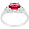 Image 1 : Oval Quartet Cubic Zirconia Ring