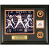 Image 1 : Cal Ripken, Jr. Unsigned Baltimore Orioles Hall Of Fame Induction 8X10 Photo (Horizontal) Custom Fra